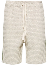 Bouclé-Shorts mit Flechtborten