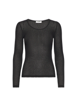 Pointelle Longsleeve aus Seide