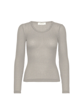 Pointelle Longsleeve aus Seide