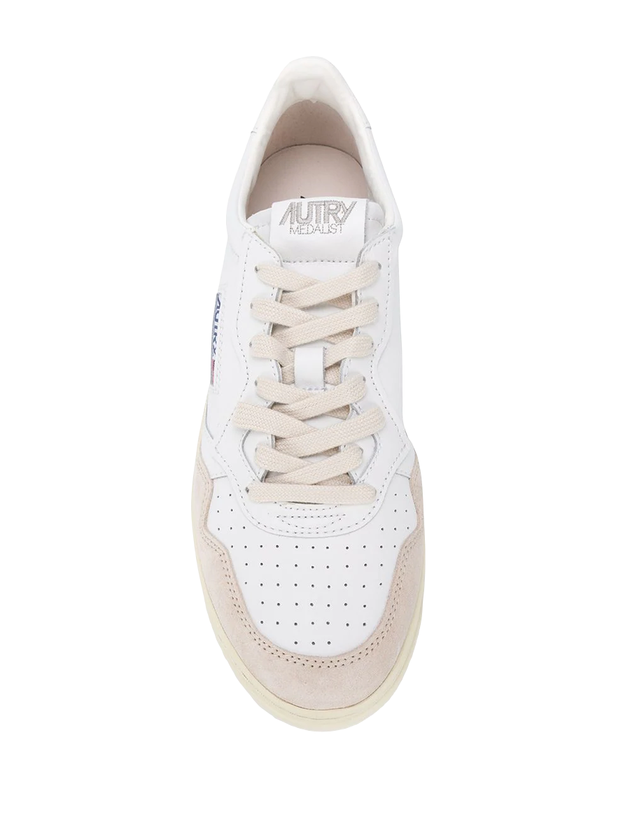 Medalist Low Top Sneaker Weiß/Beige