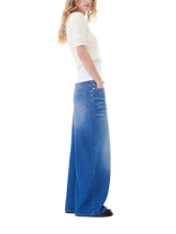 Halbhohe Wide-Leg-Jeans