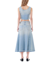 A-line denim skirt 