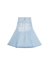 A-line denim skirt 