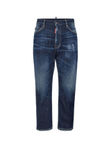 mid-rise straight-leg jeans 