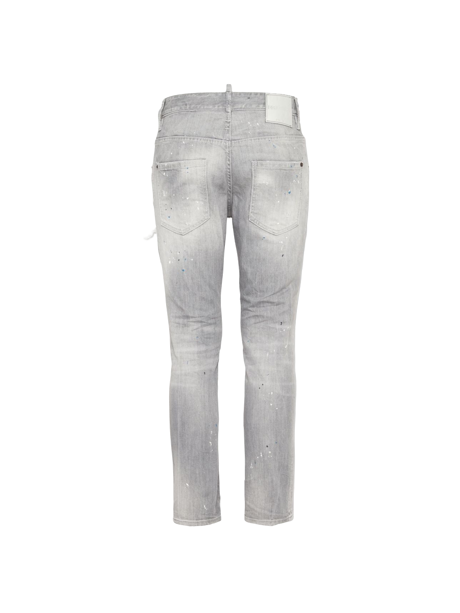 Ausgeblichene Jeans im Distressed-Look