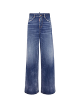 Weite High-Rise-Jeans