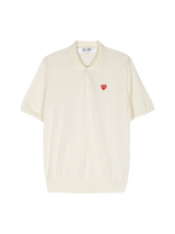 Poloshirt mit Herz-Patch