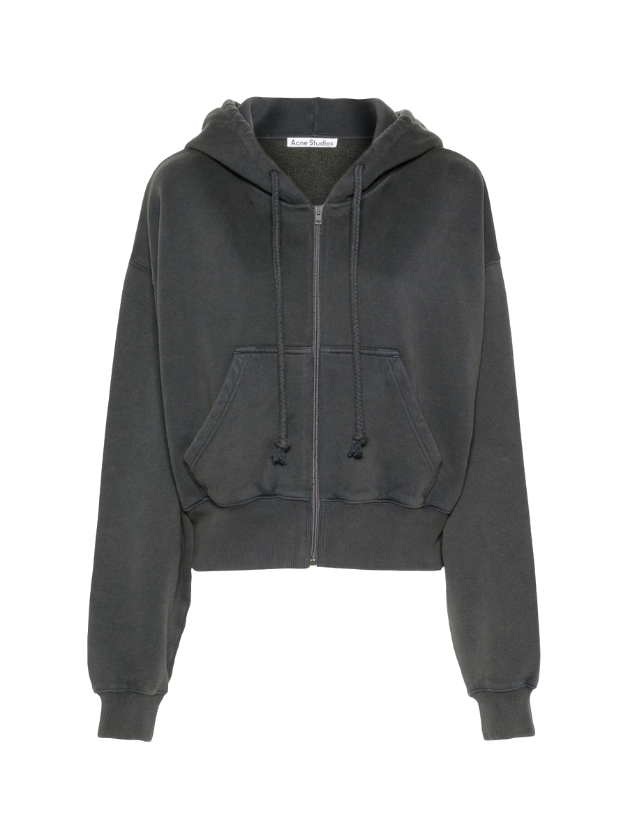 Hooded zipper sweater