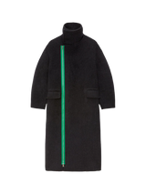 coat with stand-up collar 