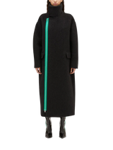 coat with stand-up collar 