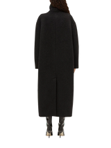 coat with stand-up collar 