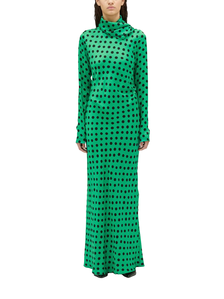 Maxikleid mit Polka Dots