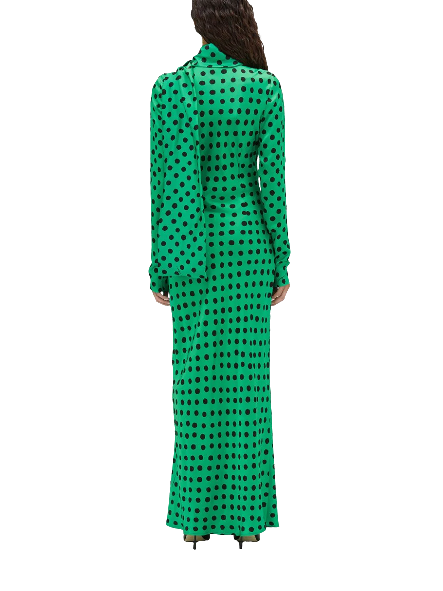 Maxikleid mit Polka Dots