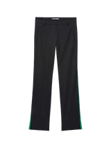 Straight pants with zipper 