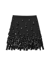 midi skirt with pearls 