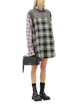 Checkered Shirt Dress 