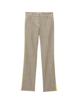 Straight pants with zipper 