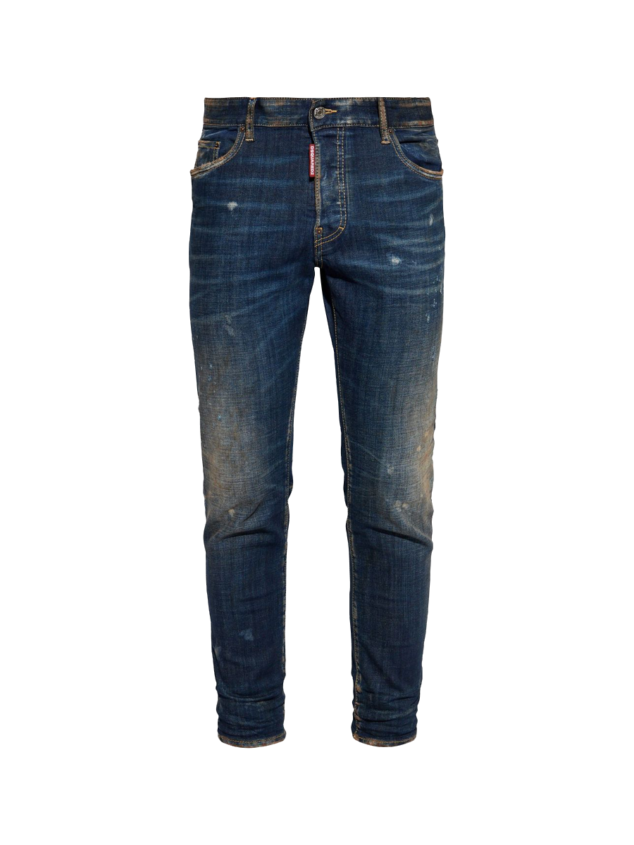 Skater Skinny-Jeans in Distressed-Optik