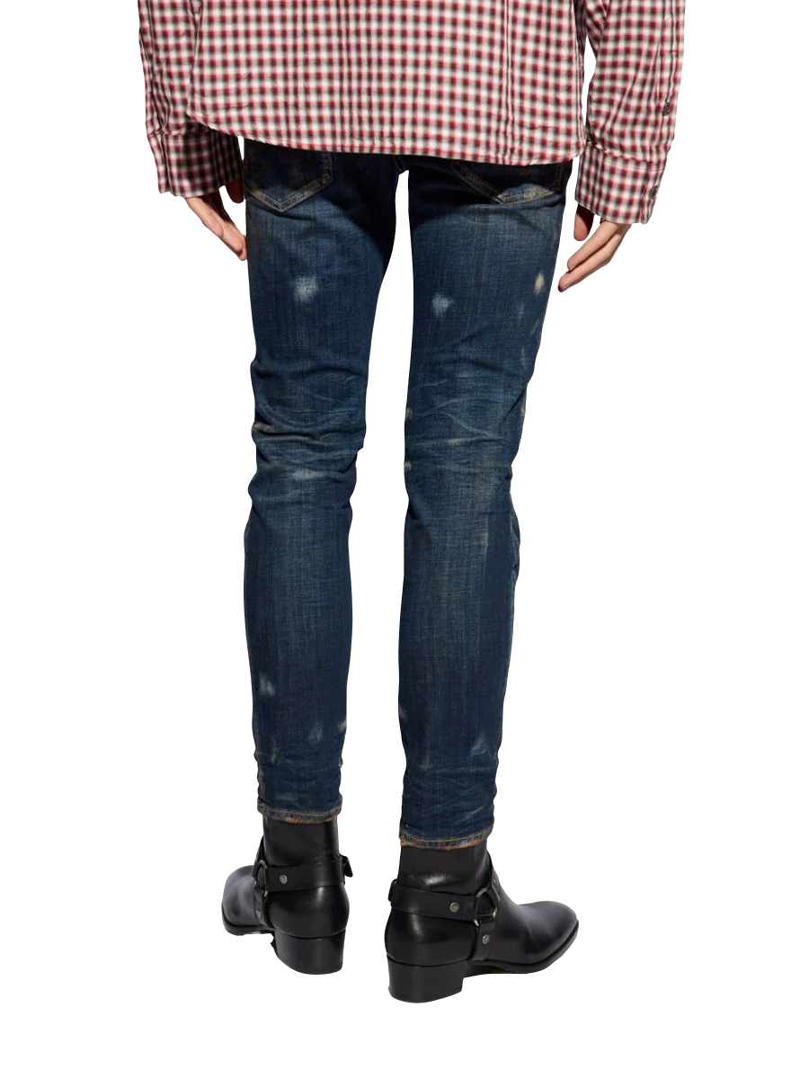 Skater Skinny-Jeans in Distressed-Optik