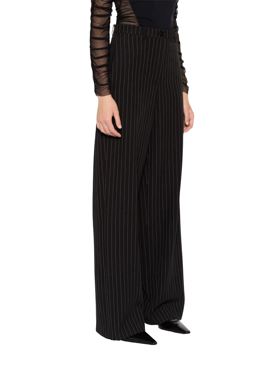 Straight pinstripe trousers 