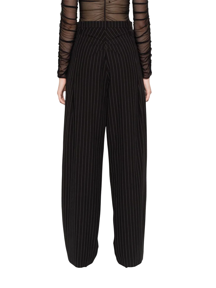 Straight pinstripe trousers 