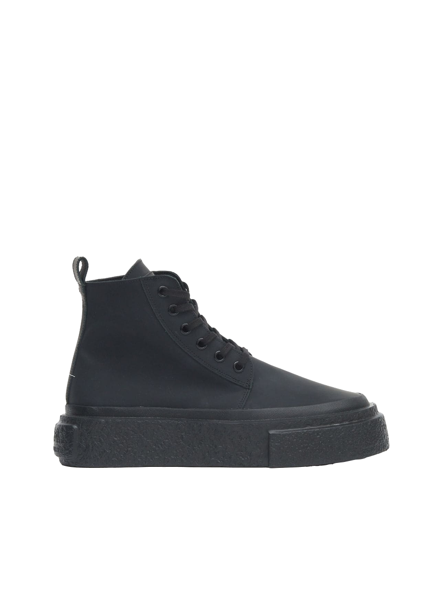 High-Top-Sneakers aus Leder