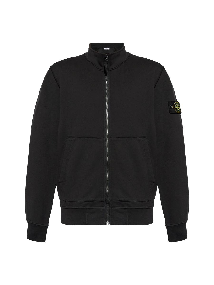 Sweat jacket with compass patch 