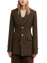 jacket with button closure 