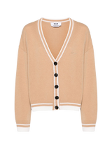 Cardigan with logo embroidery 