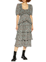 midi dress with print 