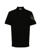 Poloshirt mit dreifarbigen Details