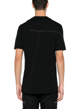 T-shirt with open hem 