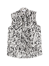 Bluse mit abstraktem Print