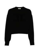 Sweatshirt mit Logo-Applikation