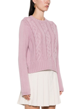 cable-knit sweater 