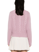 cable-knit sweater 