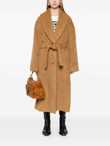 coat with collar scarf 