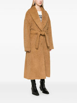 coat with collar scarf 