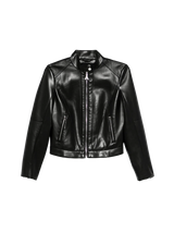 Bikerjacke aus Faux-Leder