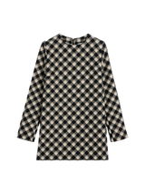 mini dress with check pattern 