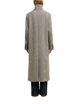 coat with stand-up collar 