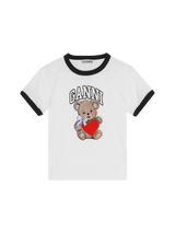 Kurzes T-Shirt mit Teddymotiv