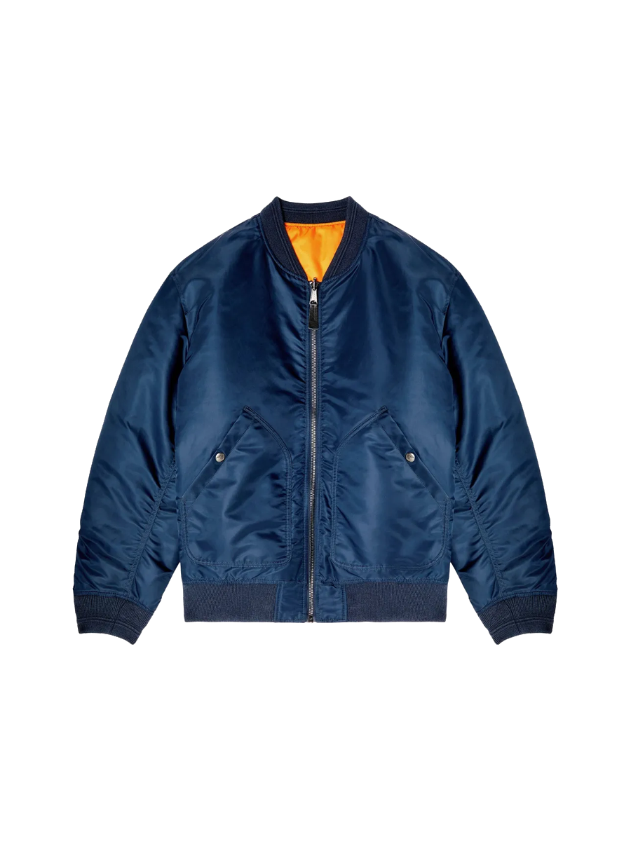 Bomberjacke aus gefüttertem Nylon mit Oval D