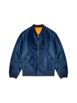 Bomberjacke aus gefüttertem Nylon mit Oval D