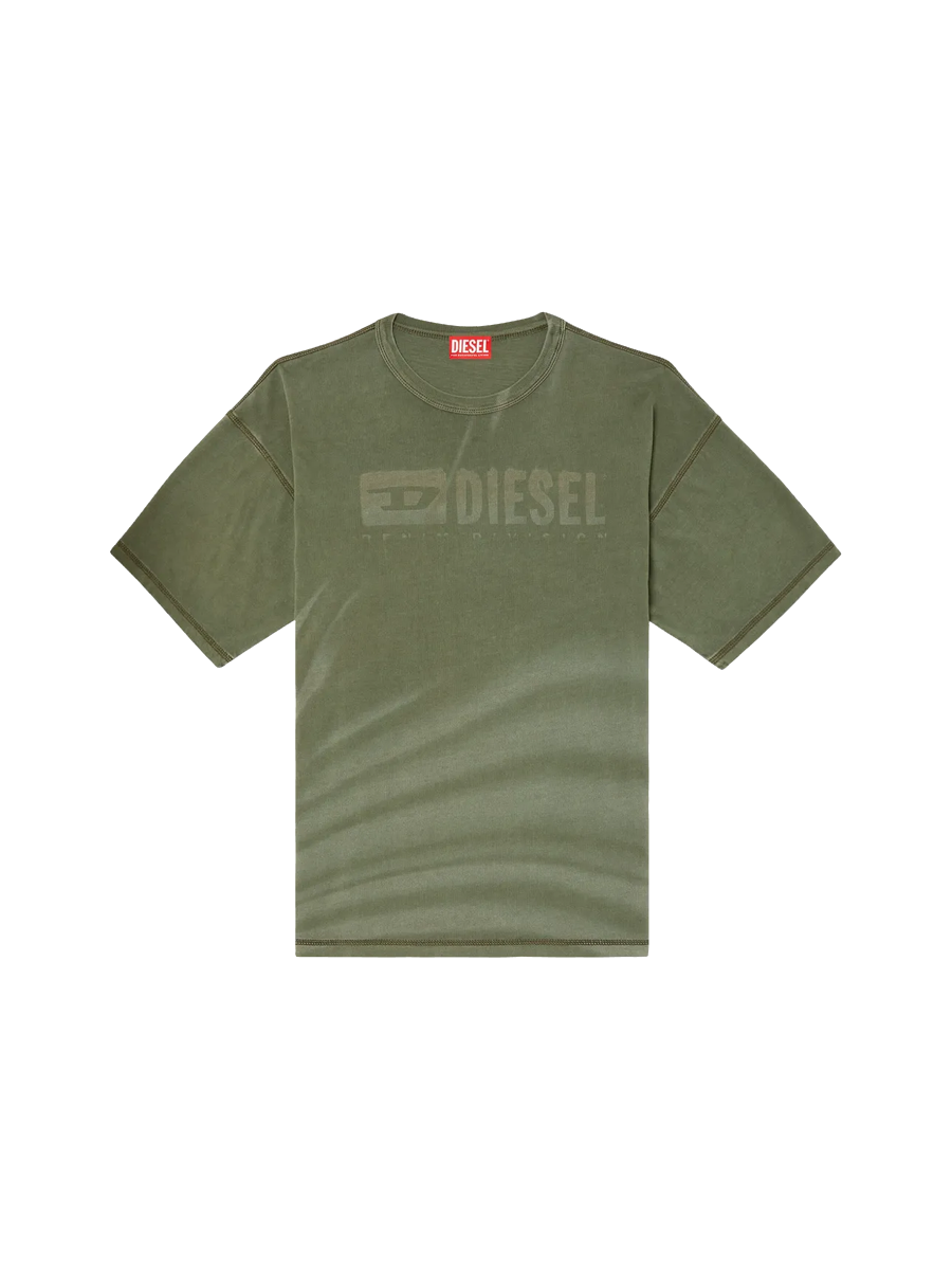 T-Shirt mit Laser-verblasstem Logo