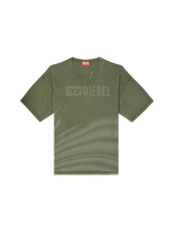 T-Shirt mit Laser-verblasstem Logo