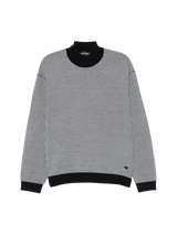 sweater with logo patch 