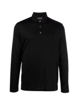 long-sleeved shirt with logo print