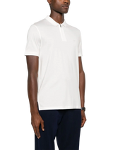 polo shirt with rubberized logo 