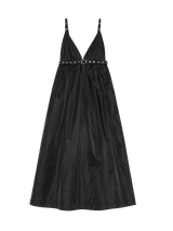 Trägerkleid mit Gürtel